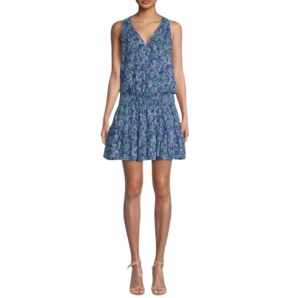 Ramy Brook Perry Abstract-Print Blouson Dress